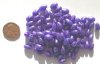 100 9x6mm Acrylic Pealized Purple Ovals